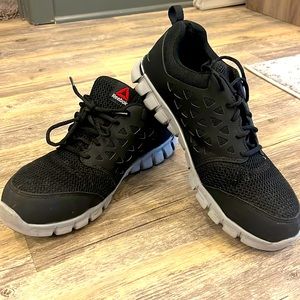 Size 10 steel toe Reebok shoes